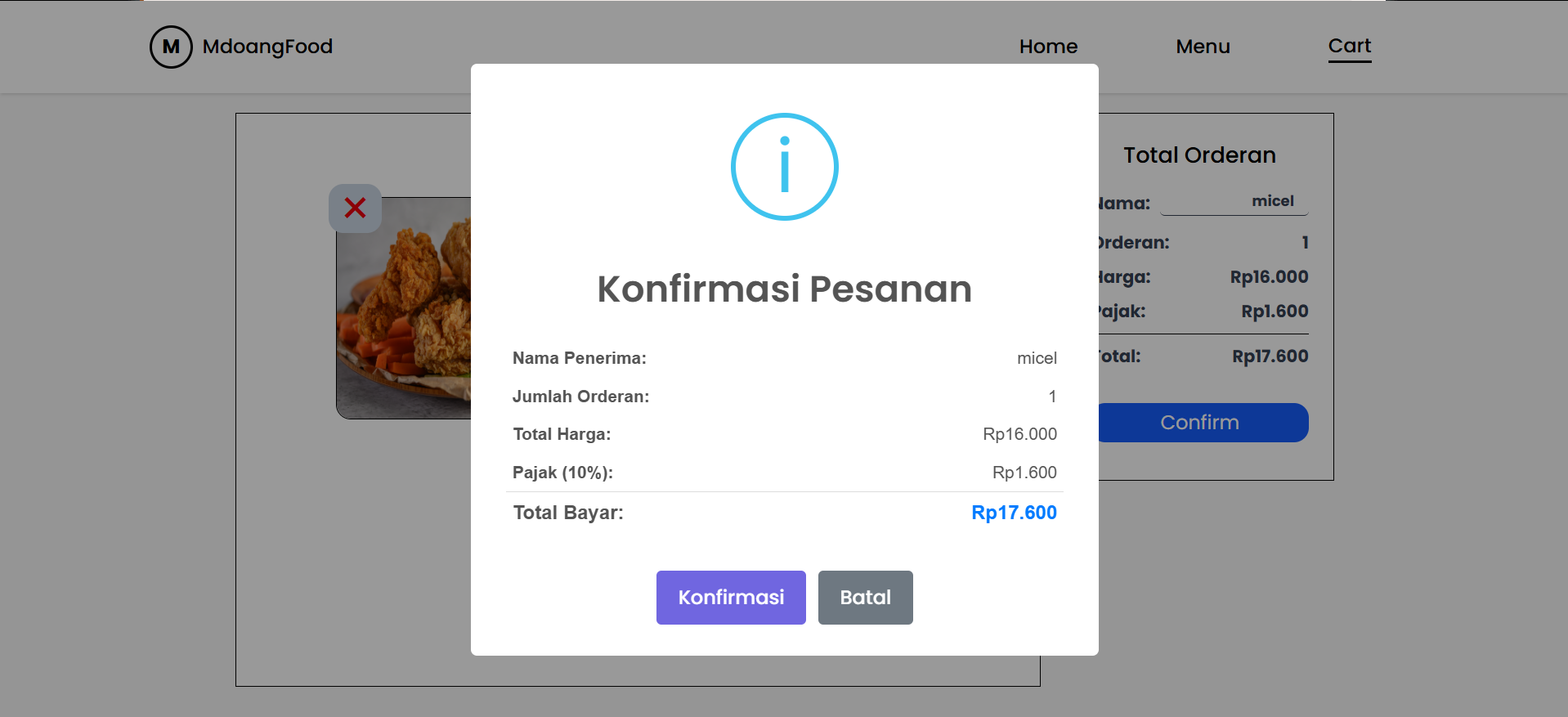 Website Kasir